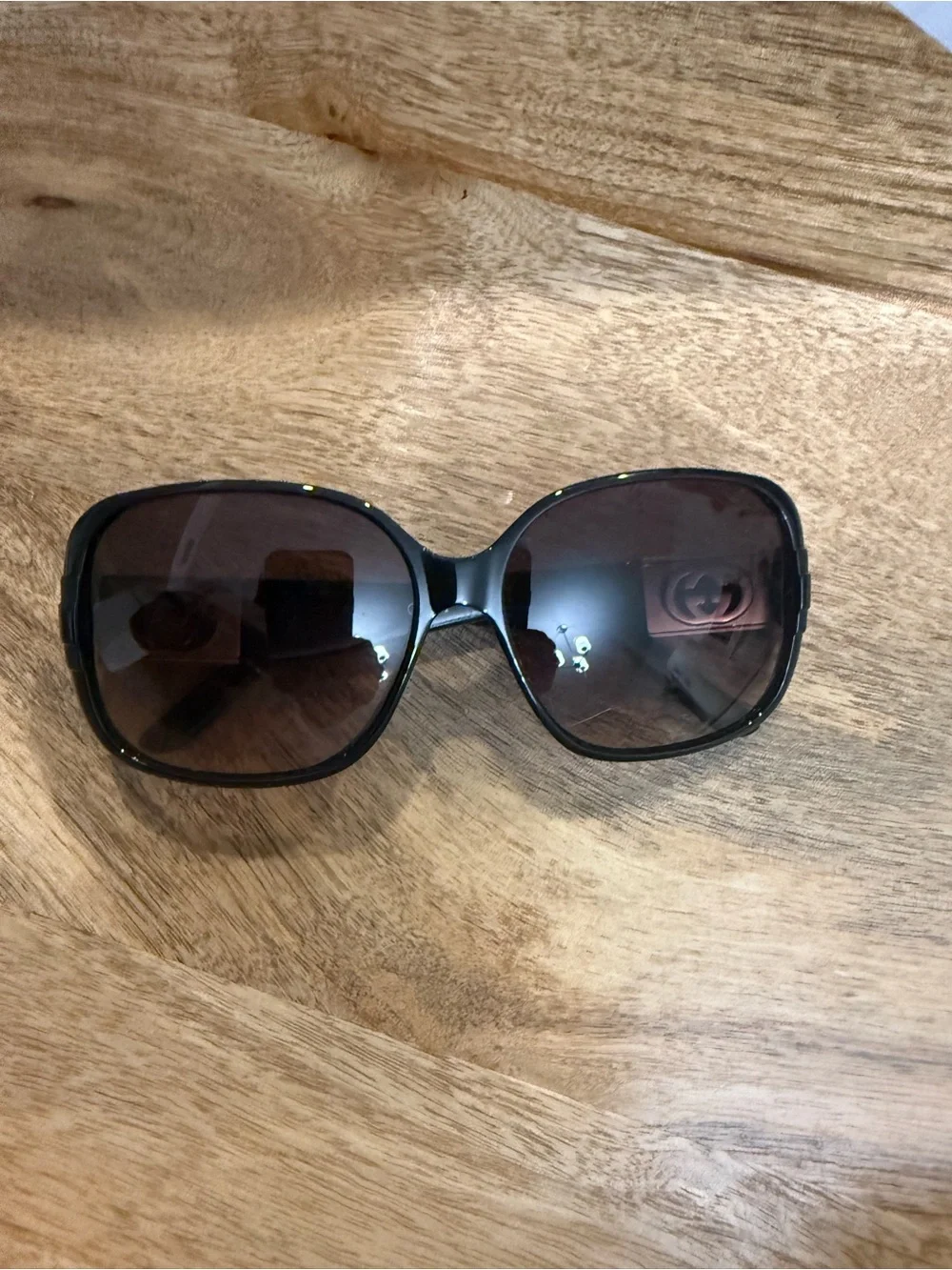 Gucci Women's Brown Gradient Square Sunglasses
